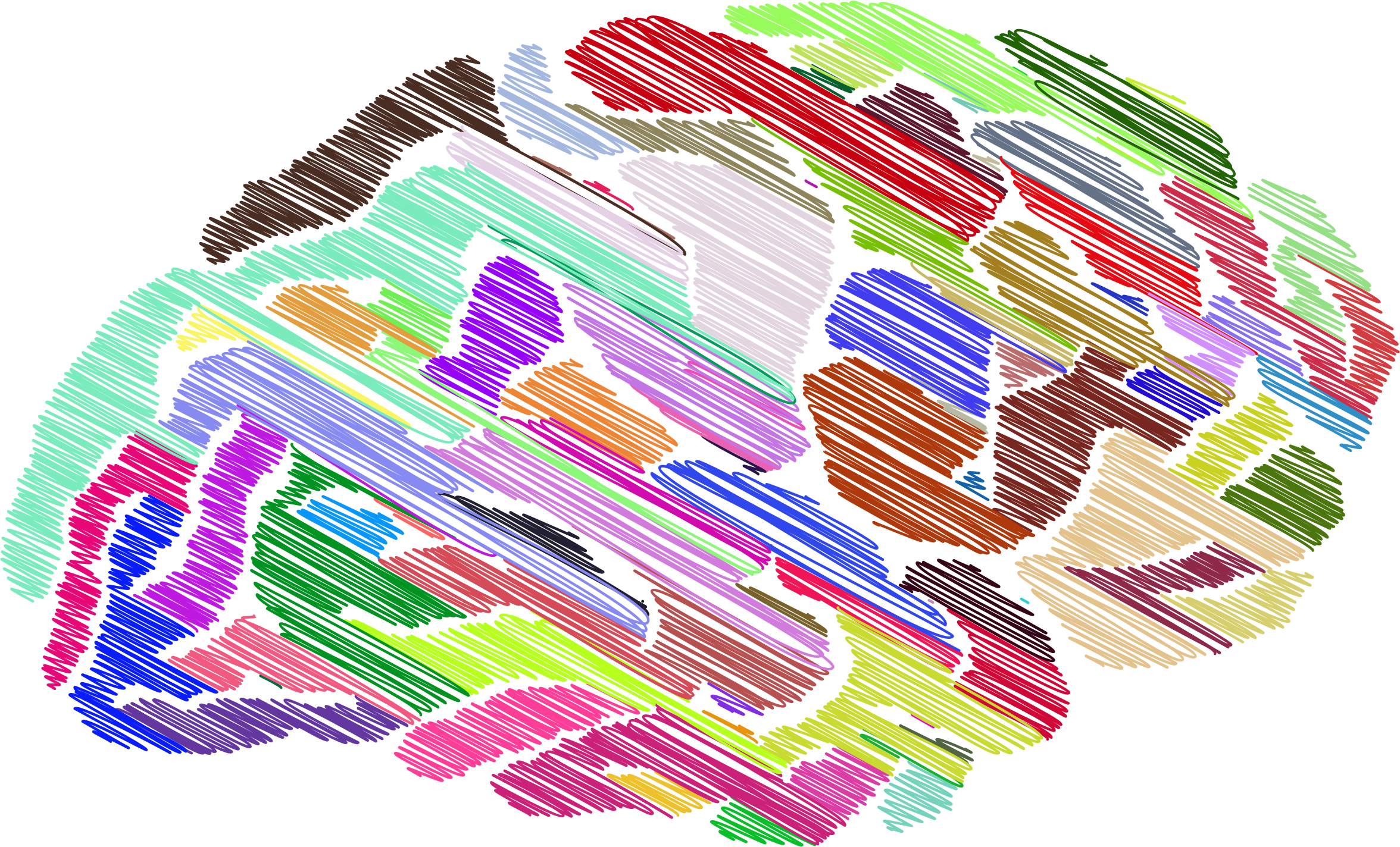 This Free Icons Png Design Of Prismatic Sketched Brain (2352x1424), Png Download