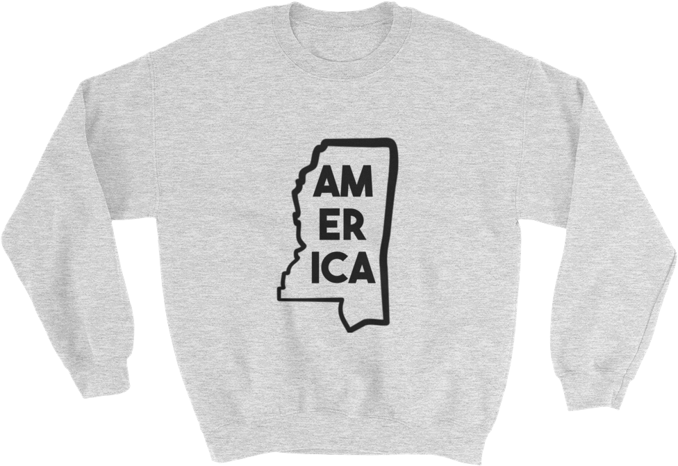 Mississippi Is America Sweatshirt - Peach T Shirt Design (1000x1000), Png Download