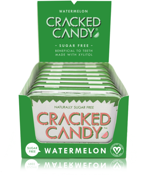 New Watermelon 8 Pack - Cracked Candy - Naturally Sugar Free Candy Cinnamon (600x600), Png Download