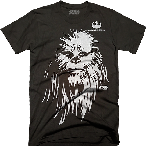 Playera Oficial De Star Wars Para Caballero - Chewbacca Stainless Steel Dog Tag Necklace (516x519), Png Download