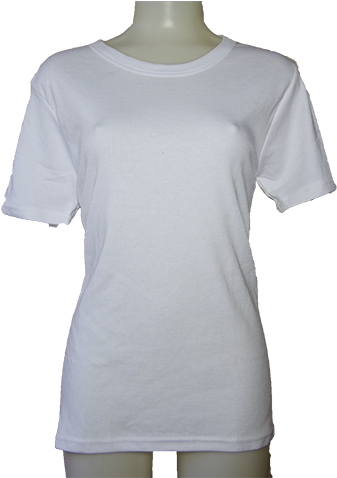 Sleeveless White Shirts - T-shirt (354x477), Png Download