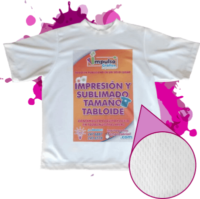 Playera Para Sublimar 100% Poliéster Tela Deportiva - Playera Poliester Para Sublimar (400x397), Png Download