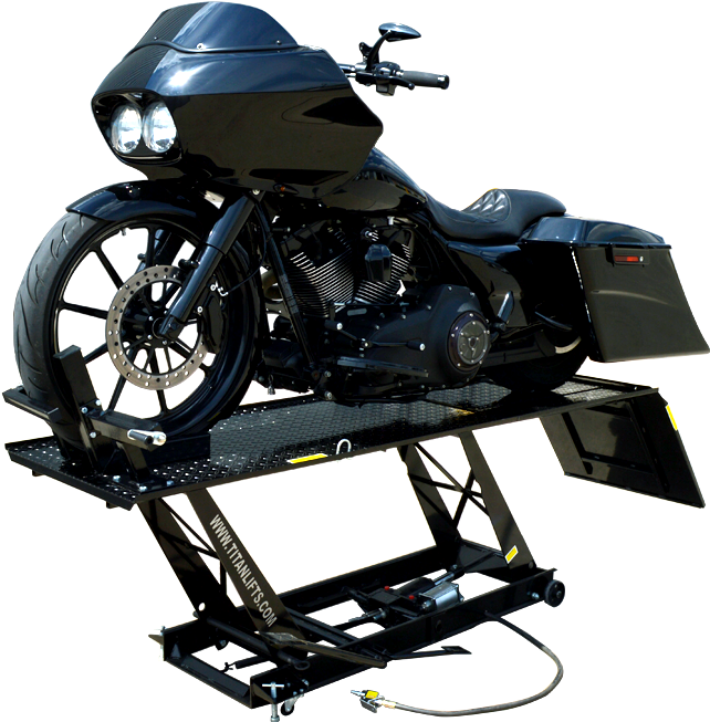 Titan 1,000 Lb Motorcycle Lift - Titan Motorcycle Lift (1000x665), Png Download