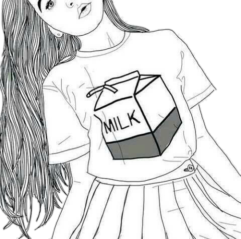 Send Me Your Request Please - Hipster Coloring Pages For Girls (480x475), Png Download