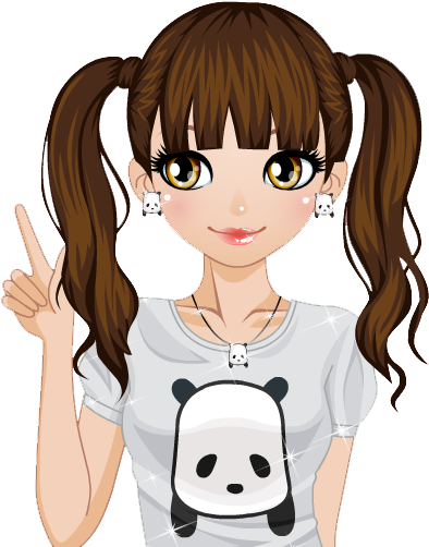 Vintage Girl Drawing Tumblr Png Download - Muñecas Lindas Png (482x569), Png Download