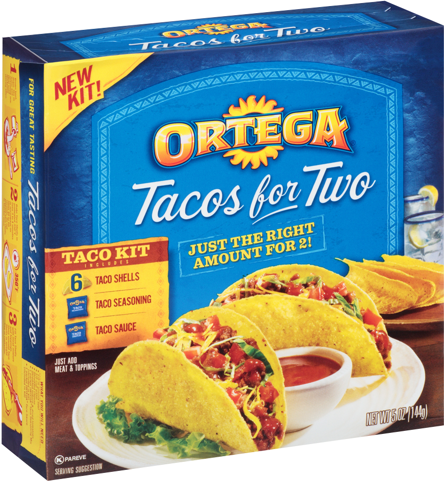 I'm Bringing Ortega Ortega Tacos For Two To The Family - Ortega Tacos (889x960), Png Download