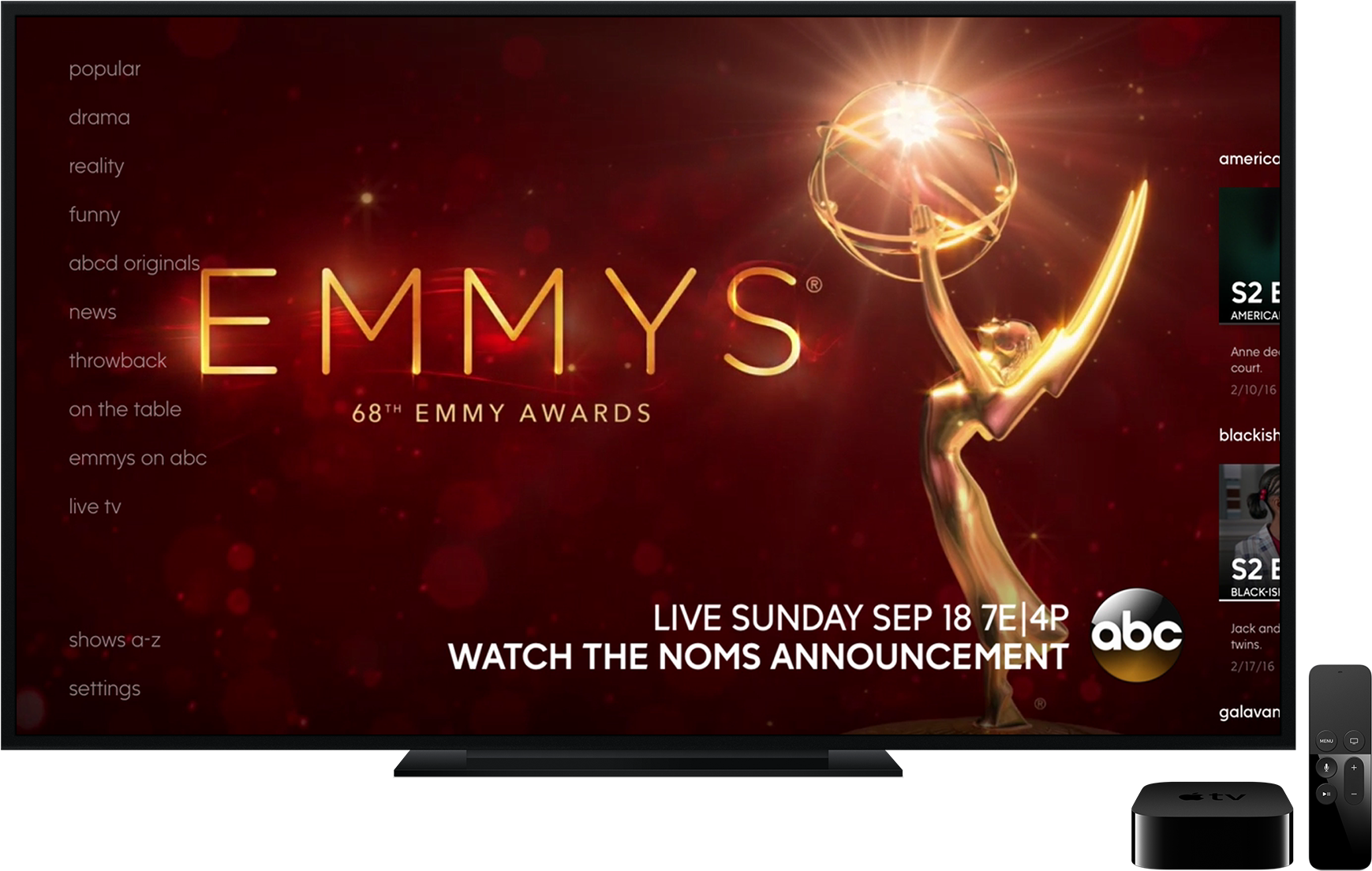 69th Emmy Awards Abc (2136x1500), Png Download