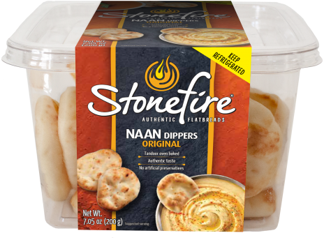 Naan Dippers - Mini Naan Bread (480x583), Png Download