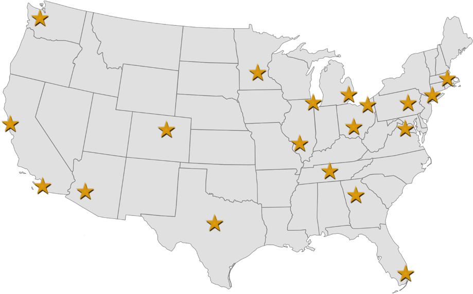 Click A Chapter Name To Visit Their Website - Map Of The United States Black Background (959x593), Png Download