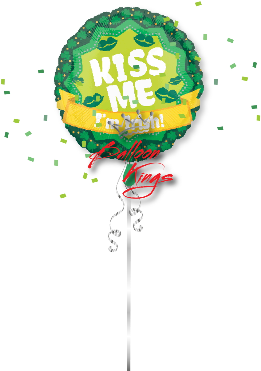 Kiss Me Im Irish - Luftballoons Std St Patrick's Day Profitpak 25pk (1068x1280), Png Download