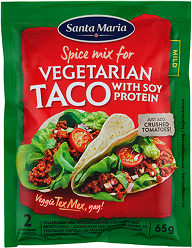 Grænmetis Taco-fylling - Santa Maria Vegetarian Taco Mix (960x960), Png Download