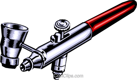 Airbrush Royalty Free Vector Clip Art Illustration (480x281), Png Download