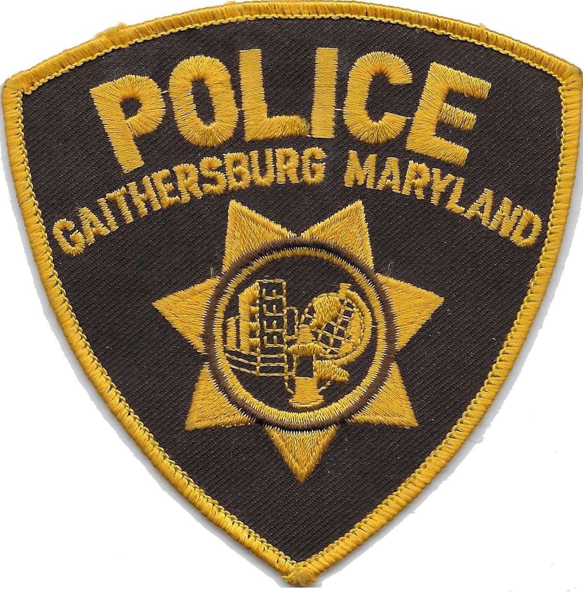 Patch Of The Gaithersburg Police Department - Maricopa Police Department Badge (1195x1213), Png Download