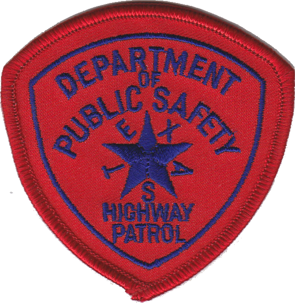 Patch Of The Texas Highway Patrol - Texas (607x623), Png Download