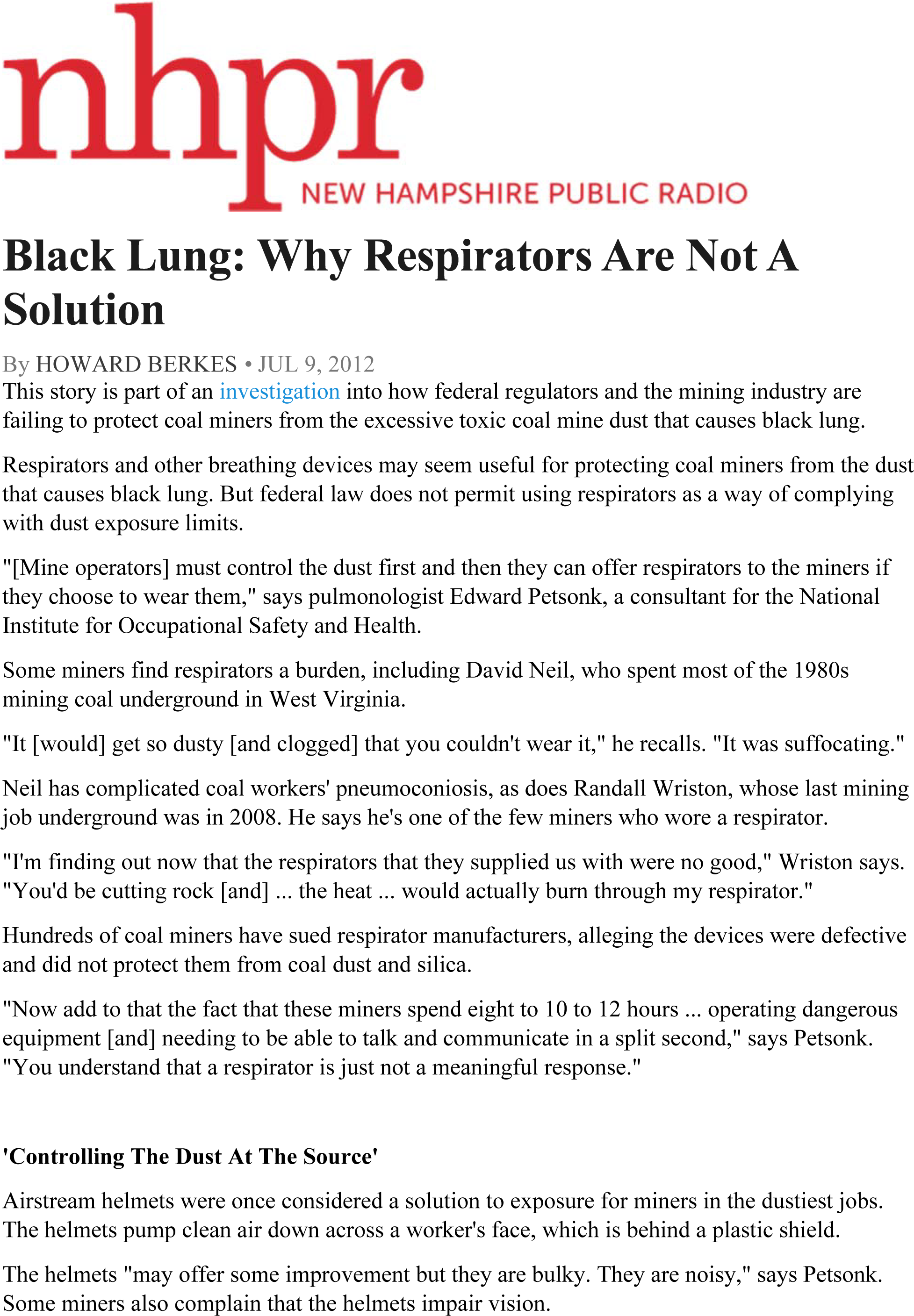 Black Lung Why Respirators - Portable Network Graphics (2163x2829), Png Download