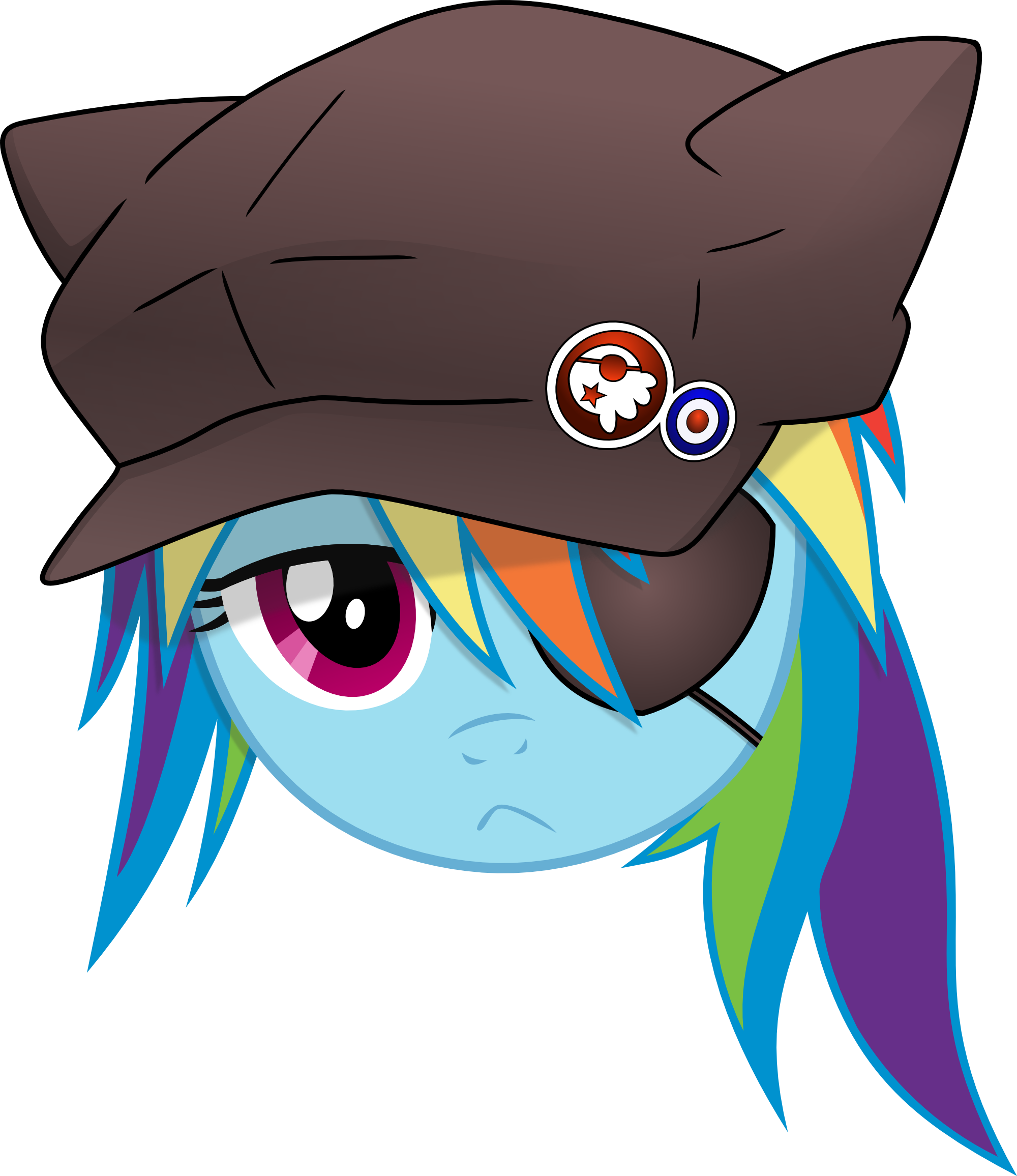 Kurokaji11, Eyepatch, Face, Hat, Head, Neon Genesis - Asuka Face Eye Patch (886x1024), Png Download