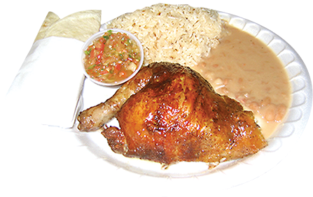 1/2 Chicken Combo - Chicken As Food (500x310), Png Download