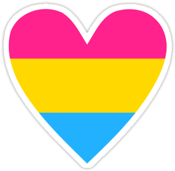 Sparkle Image Result For Heart Sticker Png - Pansexual Png (375x360), Png Download