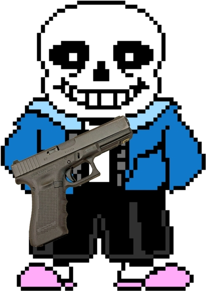 Guys Lets Make Parody Images Of Those Two Photos Of - Bad Time Sans Pixel Art (500x656), Png Download