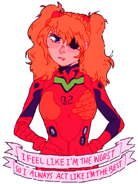 Asuka - Cartoon (500x658), Png Download