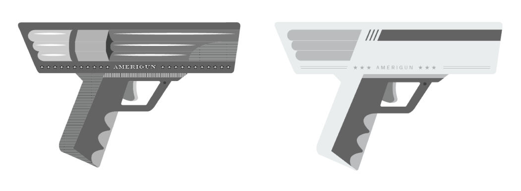 As A Team We Came Up With The Concept Together And - Assault Rifle (1051x387), Png Download