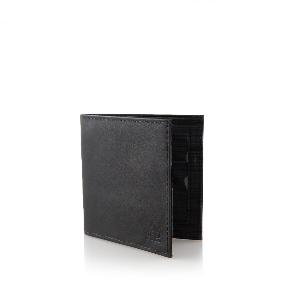 Leather Square Id Wallet - Wallet (973x973), Png Download