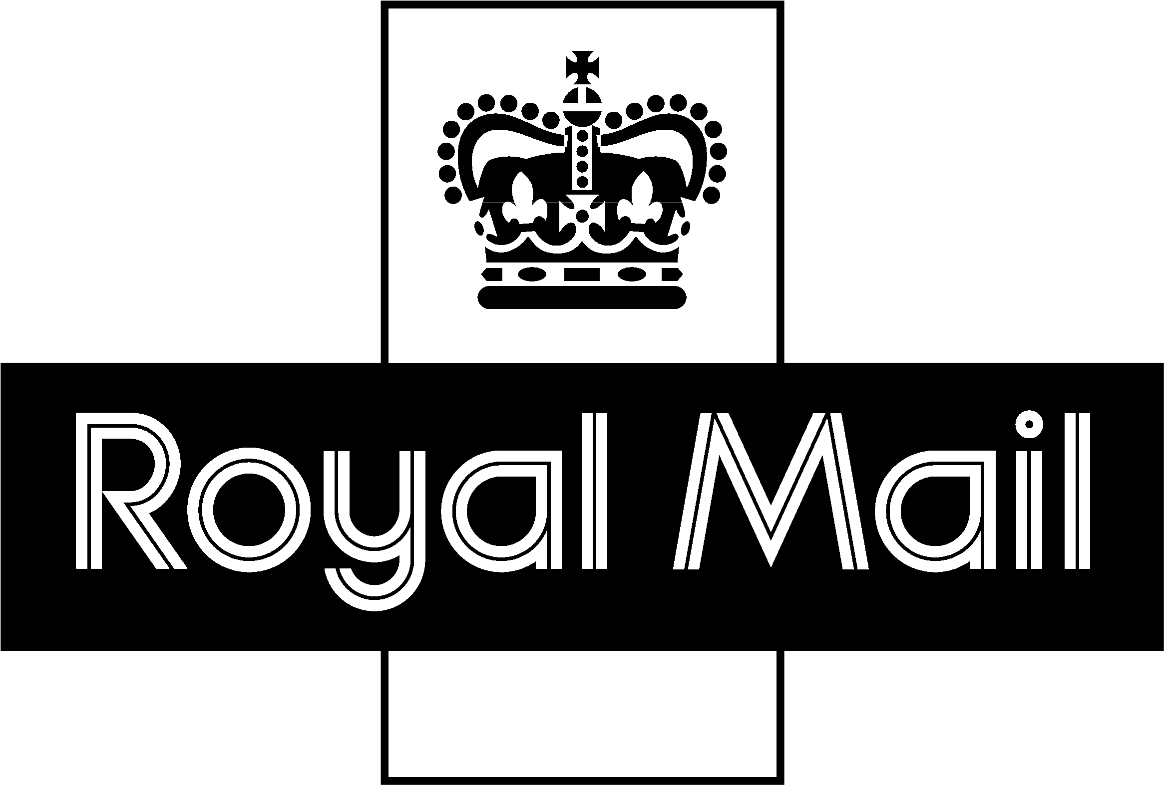 Royal Mail Logo Black And White - Royal Mail Logo Png (2400x2400), Png Download
