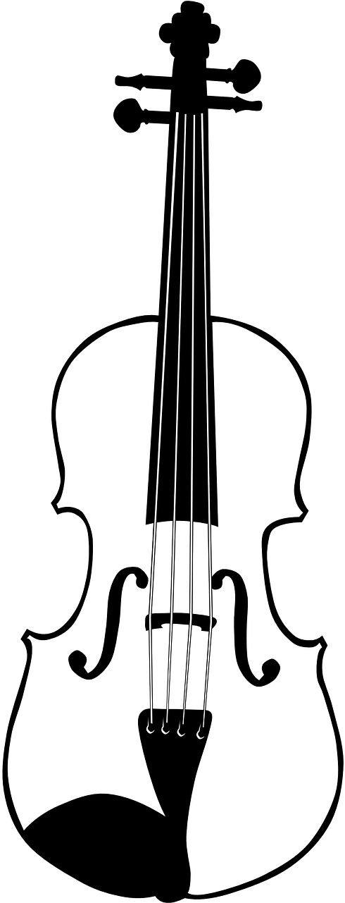 Violin Clip Art (222x586), Png Download
