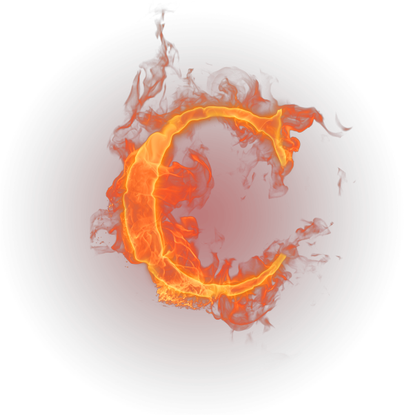 C Letter Png High Quality Image - Flaming Letter C Png (600x600), Png Download
