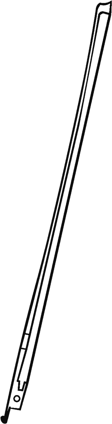 Violin Bow Clipart - Violin (516x1549), Png Download