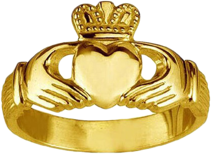 Claddagh - Sterling Silver 925 Claddagh Ring Jewelry Love (420x307), Png Download