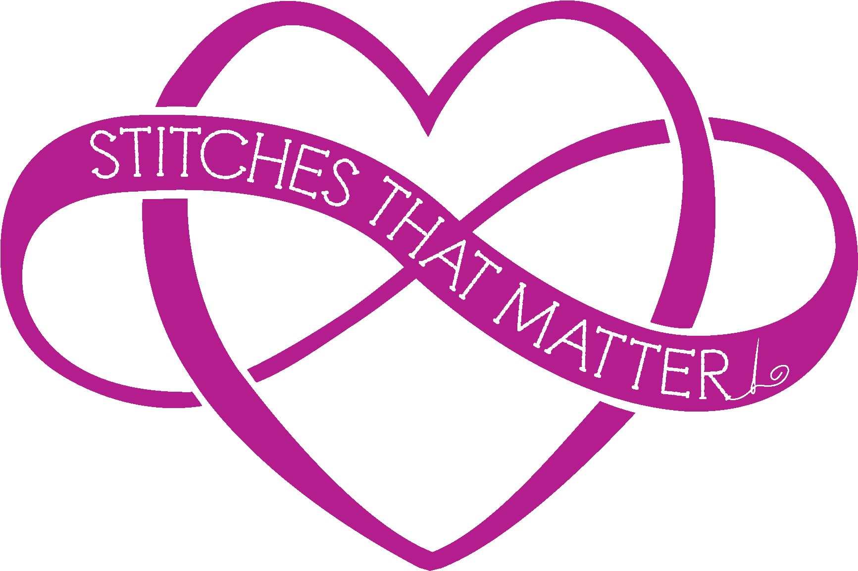 Stitches That Matter - Heart (1754x1170), Png Download