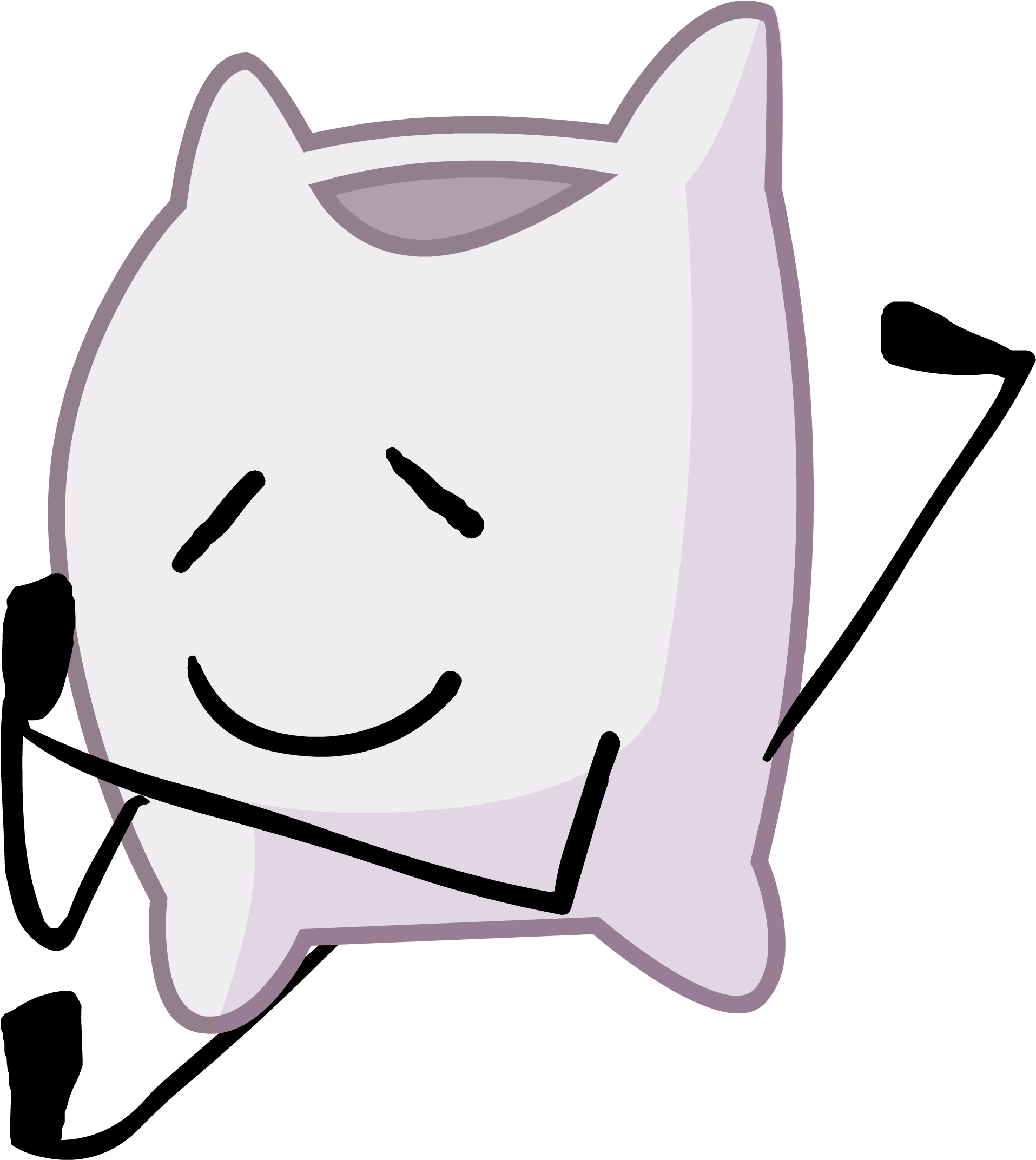 Pillow Wiki Pose - Battle For Bfdi Pillow (1914x2151), Png Download