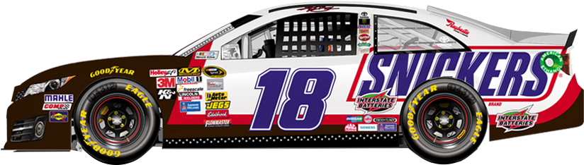 Kyle Busch 18 Paint Scheme (922x300), Png Download