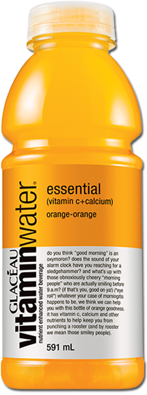 Vitaminwater Essential - Orange - Vitamin Water Essential Png (300x600), Png Download