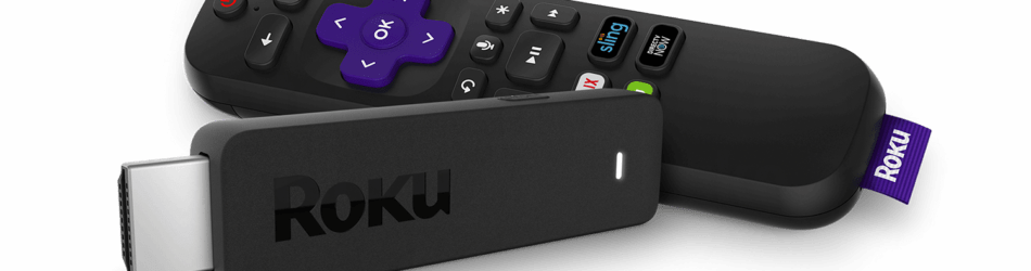 Amazon's Fire Tv Market Share Grows But Roku Remains - Roku Streaming Stick (950x250), Png Download
