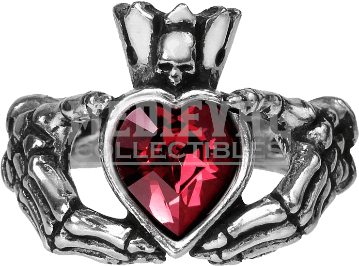Gothic Claddagh Ring (757x757), Png Download