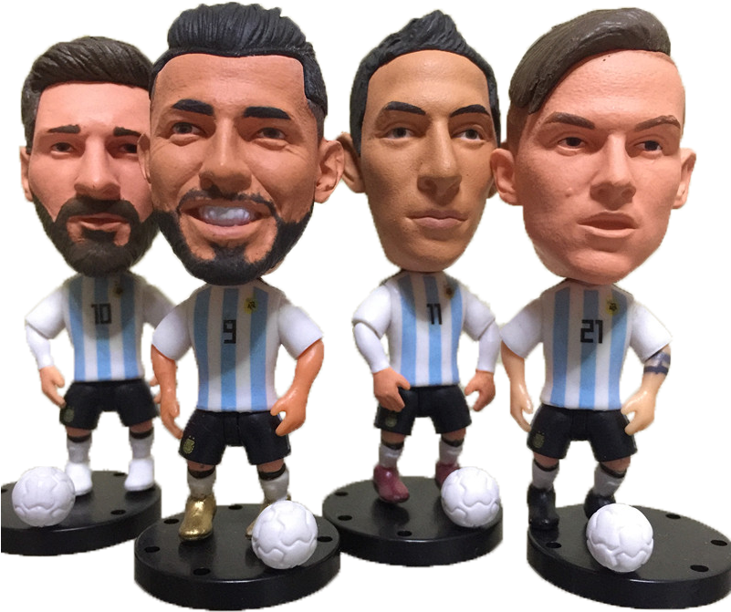 Messi Dybala Kun Di Maria Figurine / Action Figurine - Football (800x800), Png Download