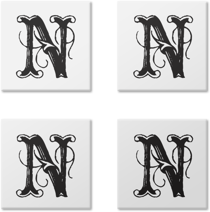 Magneto Monograma N - Monogram (800x800), Png Download