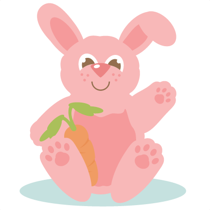 Fluffy Easter Bunny Svg Cut Files For Scrapbooking - Easter (432x432), Png Download
