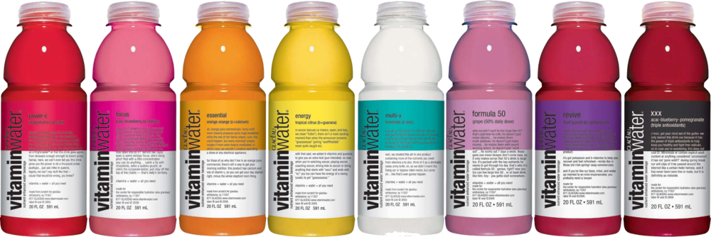 Share This Image - Vitamin Water Product Line (1000x334), Png Download