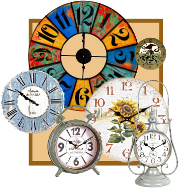 Home Accessories And Decor Gone Wild - Hill 1975 Flower Clock (371x389), Png Download