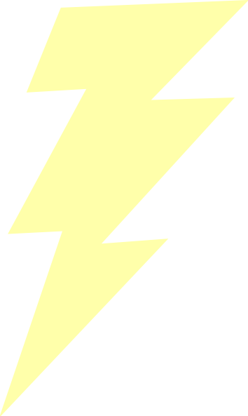 Source - Www - Clker - Com - Report - Lightning Bolt - Triangle (354x593), Png Download