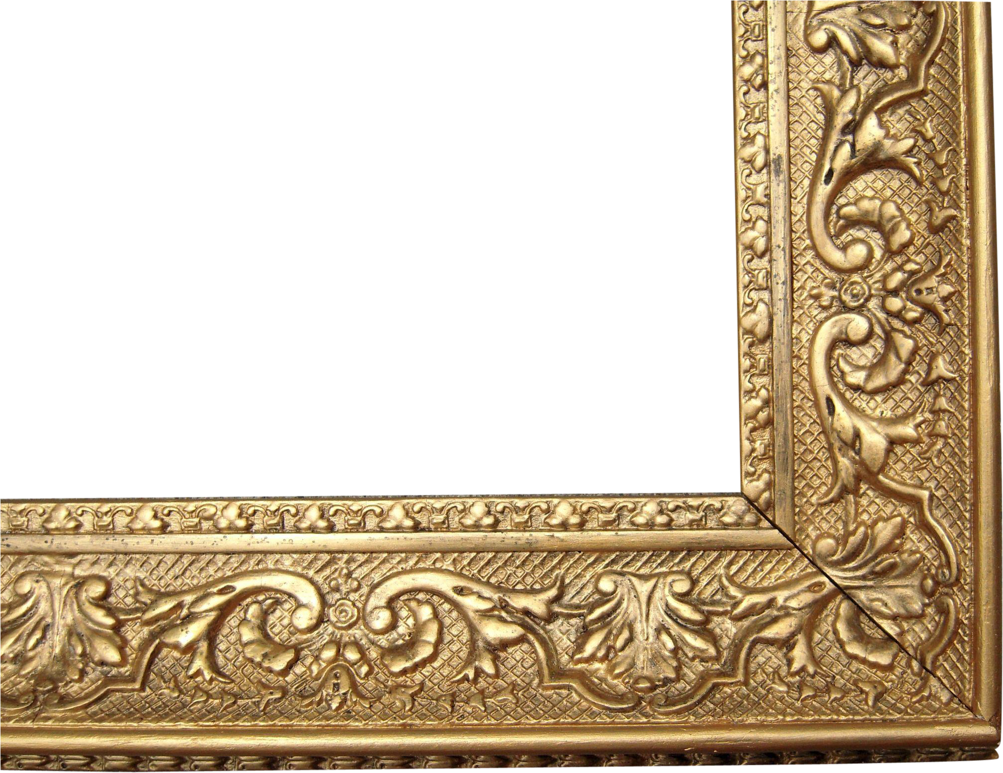 Large Picture Frames Beautiful Ornate Gold Antique - Gold Antique Transparent Picture Frame (2017x2017), Png Download