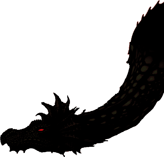 Peachy Dragon Dragon Silhouette - Illustration (1900x1080), Png Download