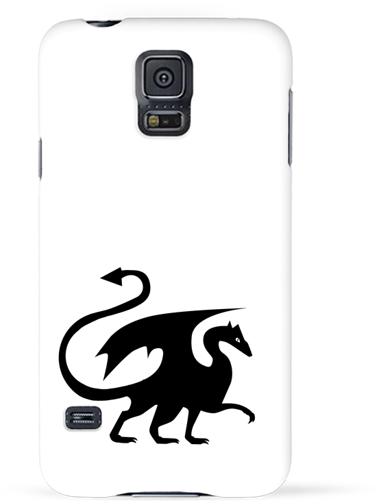 Coque 3d Samsung Galaxy S5 Dragon Silhouette Par Raccoon - Arachnid (690x850), Png Download