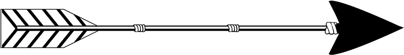 Black Arrow Drawing Png - Clipart Arrow Black And White (1004x357), Png Download