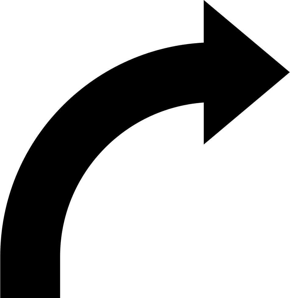 Curve Arrow - - Curve Arrow Png (952x980), Png Download