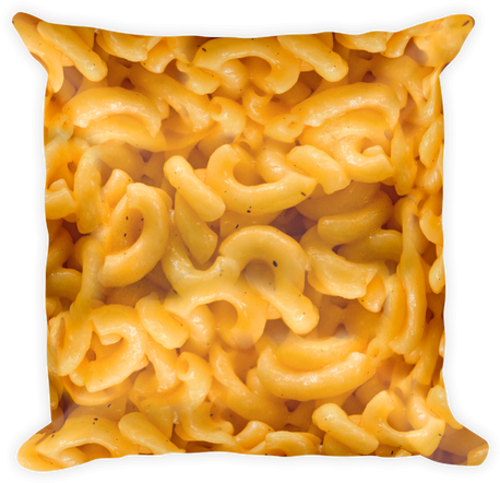 Mac 'n Cheese Decorative Pillow - Pillow Large Square (500x500), Png Download