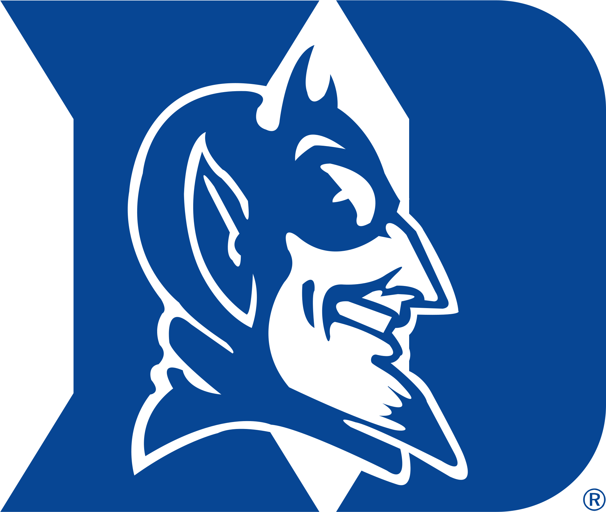 Duke University Logo - Duke Blue Devils Logo Png (2600x1800), Png Download